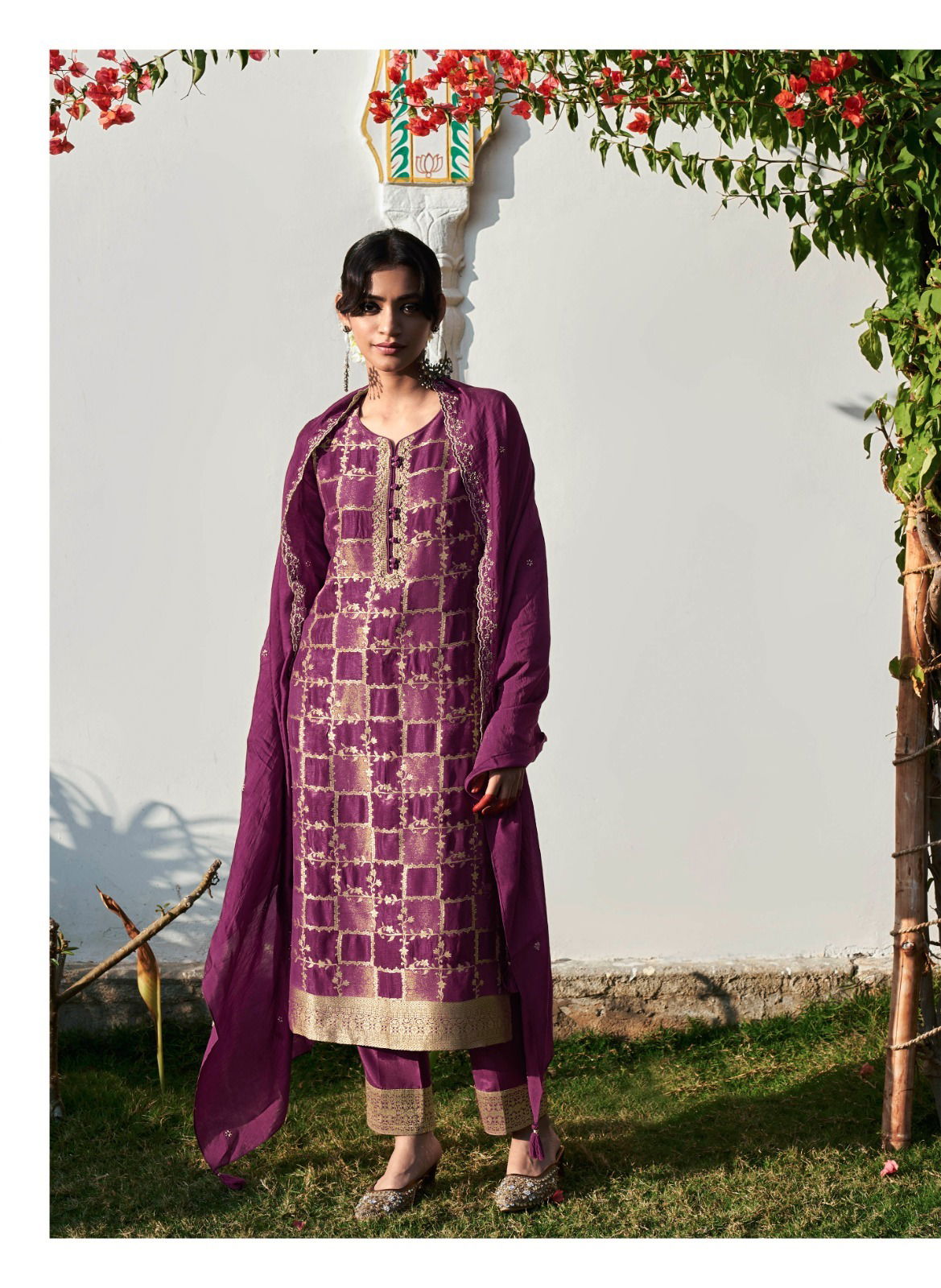 Banaras 3 By Four Buttons Readymade Salwar Kameez
